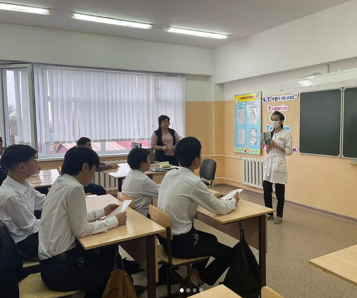 «Туберкулез- қатерлі дерт» тақырыбында сынып сағатын өтті.