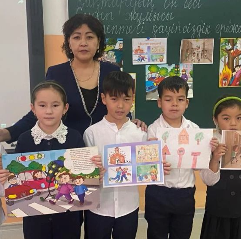 "Мектептегі қауіпсіздік ережелері" тақырыбында сынып сағатын өткізді.