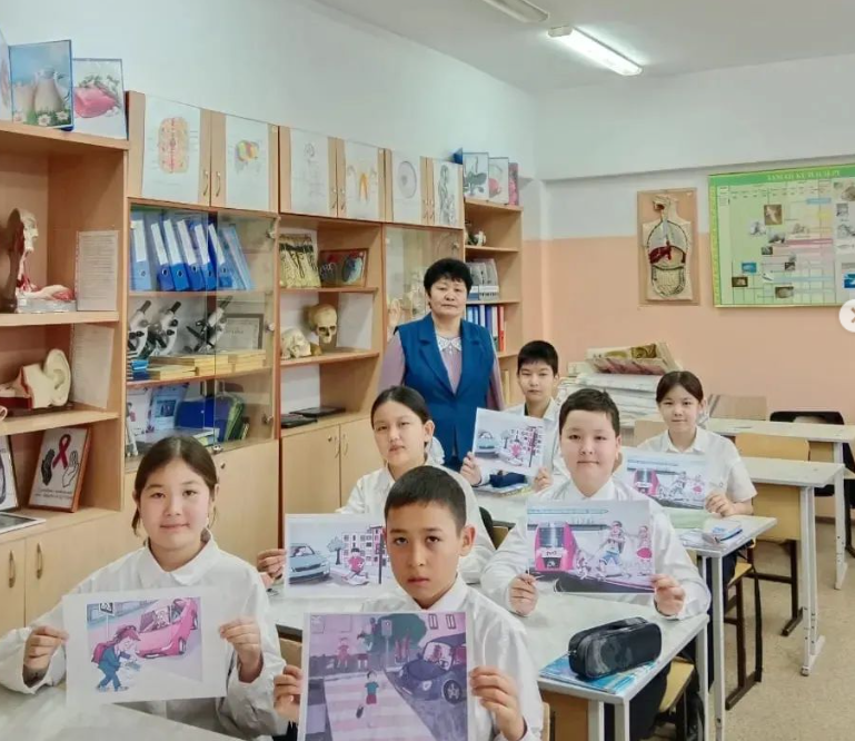 "Қауіпсіз балалық шақ" тақырыбында сынып сағаты өткізілді.