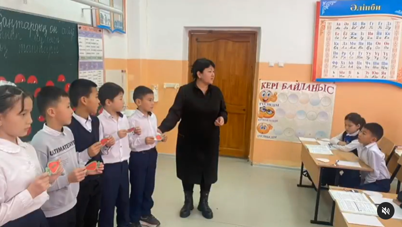 "Сөз таптары" тақырыбында үлгілі сабақ өткізілді.